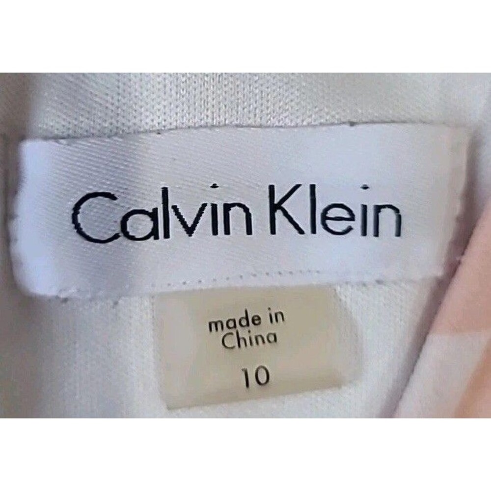 Calvin Klein Light Pink Floral Sleeveless Women’s Dress Size 10 - Picture 13 of 13